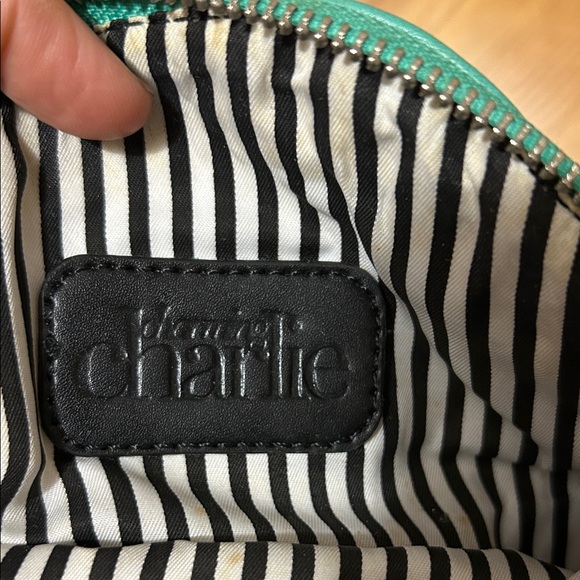 Charming Charlie Turquoise Crossbody Bag with Chain Strap - Picture 6 of 6